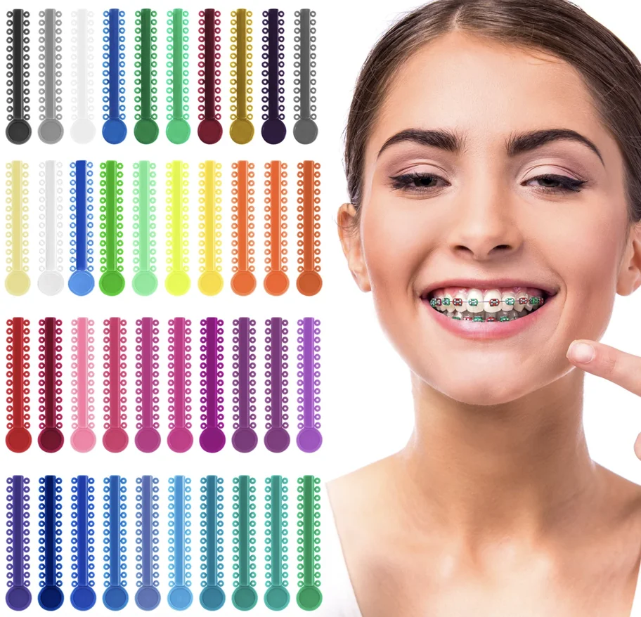 colored elastics braces